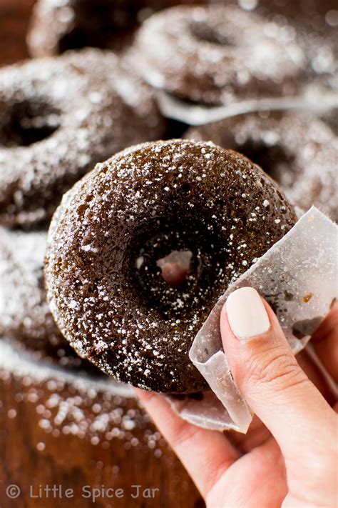 Baked Chocolate Glazed Donuts Little Spice Jar