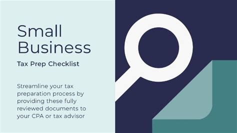 Your Must Have Small Business Tax Preparation Checklist Cpadirectory