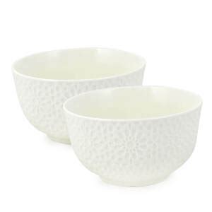 Bowl Tigela De Porcelana Branco 400ml Kit 2 Peças Md6 Leroy Merlin