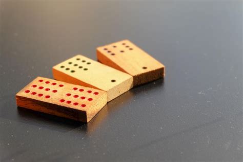 Premium Photo Old Chinese Game Mahjong On Black Background