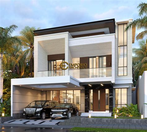 Desain Rumah Modern 2 Lantai Ibu Ika - Batu, Malang, Jawa Timur
