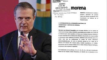 Marcelo Ebrard impugna proceso interno de Morena qué es lo que exige y