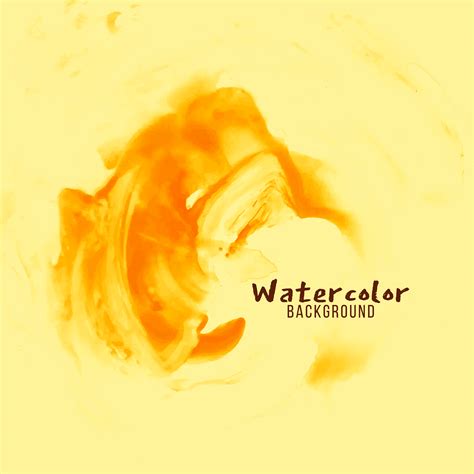 Abstract Yellow Watercolor Design Background Vector Art At Vecteezy