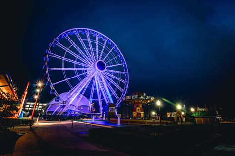 Download Fairground By Night Royalty Free Stock Photo and Image