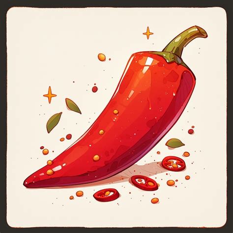 Premium Vector Fiery Cajun Spice Hot Cartoon Vibe