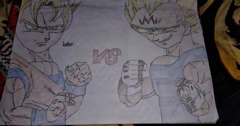 Son Goku Vs Majin Vegeta Dragon Ball Z By Hakim1511 On Deviantart