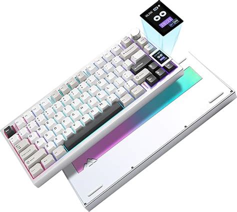 Amazon Yunzii Al Wireless Mechanical Keyboard Full Aluminum Cnc Smart Lcd Display Hot