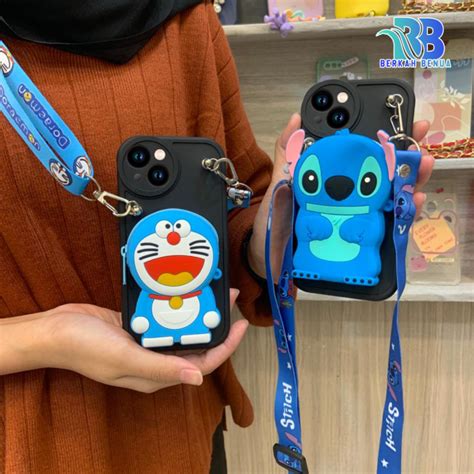 BB Case Dompet Karakter Case Oval Casing Hp Untuk INFINIX SMART 5 6 7 HOT 9 10 11 12 PLAY All