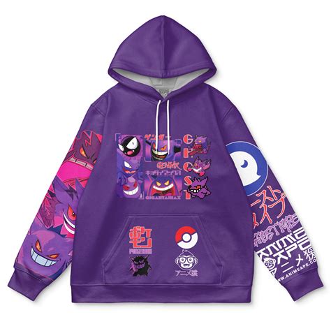 Gengar V5 Pokemon Streetwear Hoodie Otaku Treasure