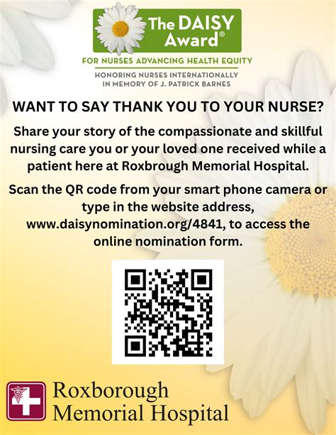DAISY Award Nurse Nominations - Roxborough Memorial Hospital