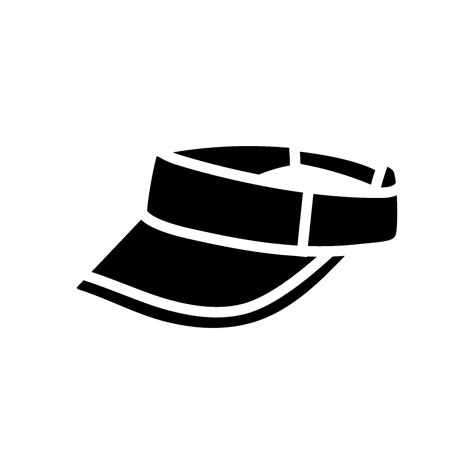 Visor Hat Cap Glyph Icon Vector Illustration 26820376 Vector Art At
