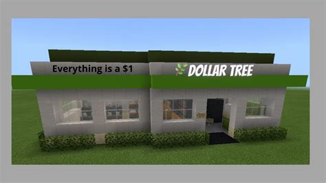 Dollar Tree🌿in Minecraft Tutorial Youtube