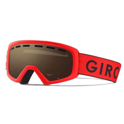 Giro Rev Youth Ski Goggles Red Black Zoom - Amber Rose lens