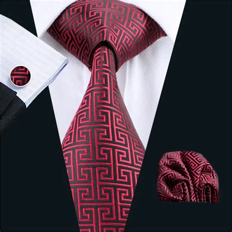 Aliexpress Buy FA 554 Mens Tie Red Novelty Silk Jacquard Classic