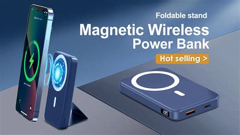 Hot Sale Magnetic Wireless Charger Power Bank Mah With Stand