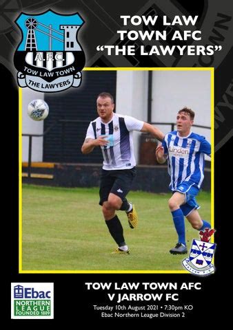 Tow Law Town Afc V Jarrow Fc Season By Tow Law Town Afc Issuu