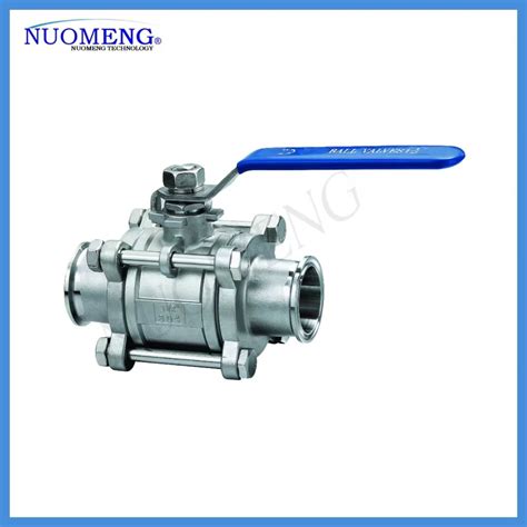 3a Sanitary Stainless Steel Ss304 Ss316l Three Piece Clamped Ball Valve China Globe Valve And