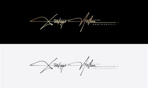 Premium Vector Handwriting Logo Signature Logo Photography Logo Template
