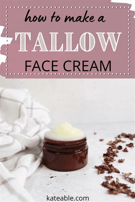 how to make tallow face cream