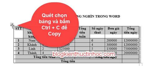 4 Cách xoay bảng trong word