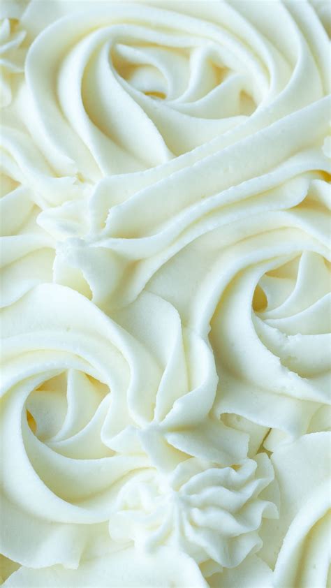 Download wallpaper 1080x1920 cream, surface, texture, whipped cream ...