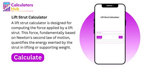 Lift Strut Calculator Online