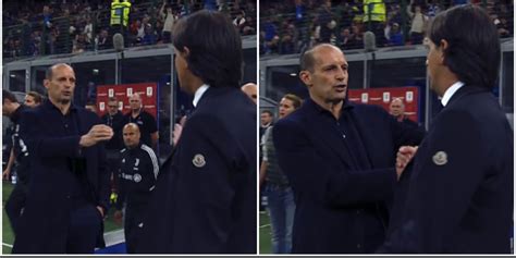 Allegri e la frase a Inzaghi prima di Inter Juve è una gufata