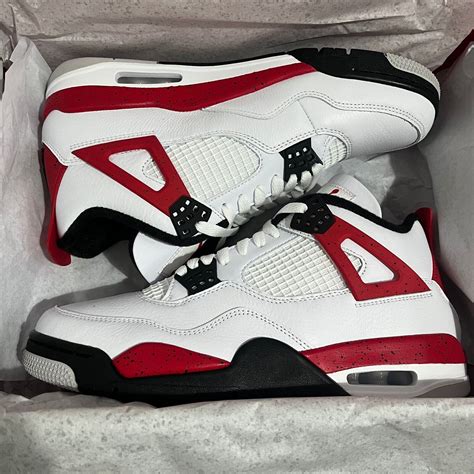 Nike Air Jordan 4 Red Cement Dh6927 161 Uk85us95 Brand New In Box Ebay