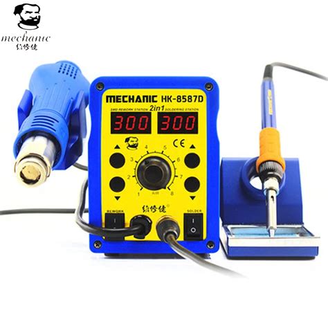 MECHANIC V V W HK D In Digital Display SMD Soldering Iron Hot Air Rework Heat