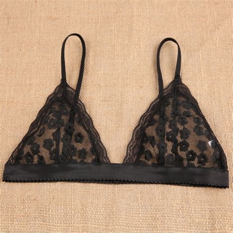 Women Sexy Floral Sheer Lace Spaghetti Strap Bra Crop Top Lingerie On Luulla