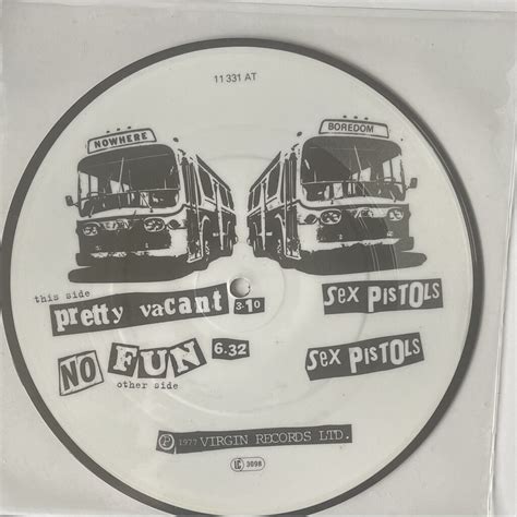 Pretty Vacant Picture Disc De Sex Pistols SP Chez Earthtransit Ref 127680384