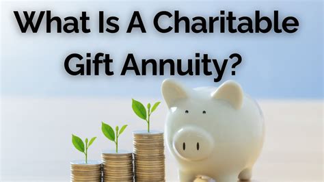 What Is A Charitable T Annuity Youtube