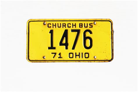 Ohio License Plates Etsy