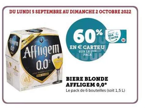 Promo Bi Re Blonde Affligem Chez Super U Icatalogue Fr