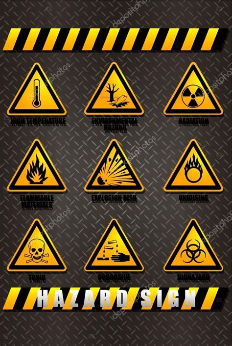 Hazard Sign Vector Stock Vector Image By ©ixies 91010606