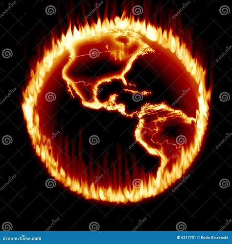 Earth Ring of Fire stock illustration. Illustration of fire - 6217731