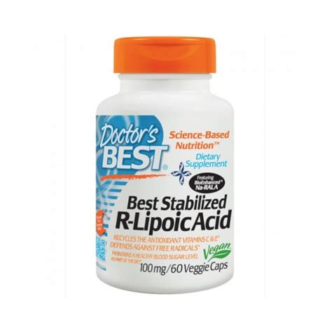 ᐉ Doctor s Best Stabilized R Lipoic Acid 100 мг 60 капсули на топ