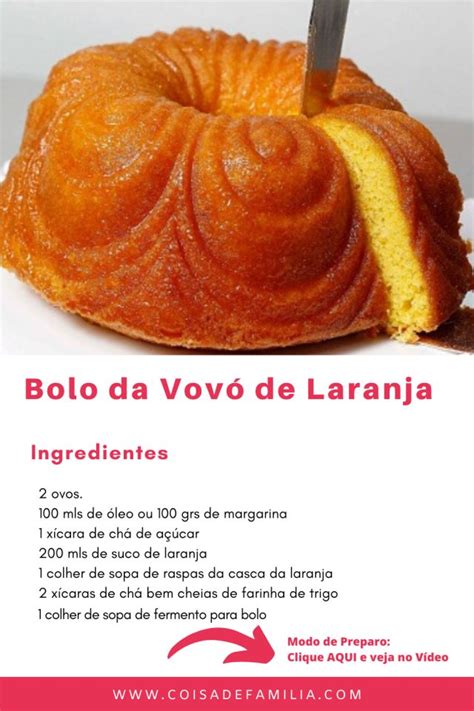 Receitas De Bolo Caseiro Para Vender Coisadefamilia