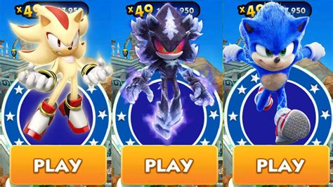 Sonic Dash Super Shadow Vs Movie Sonic Vs Mephiles The Dark Vs All