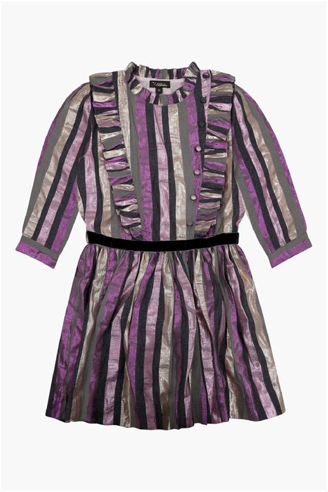 Velveteen Evelyn Girls Dress – Mini Ruby