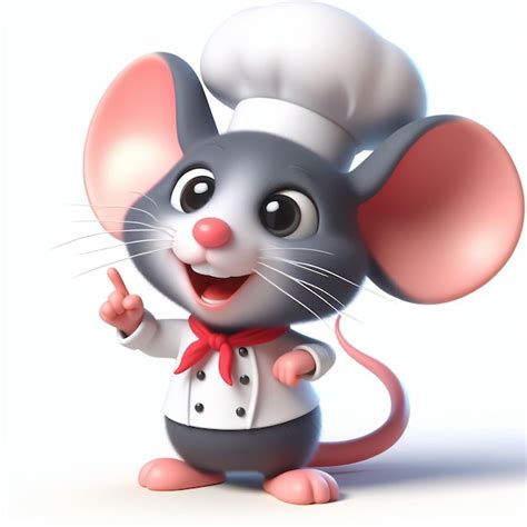 Rato Chef Estilo Desenho Animado 3d Imagens – Download Grátis no Freepik