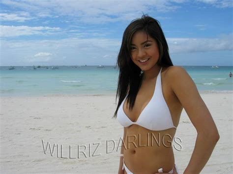 Annarella RO Riza Santos Wearing White Bikini
