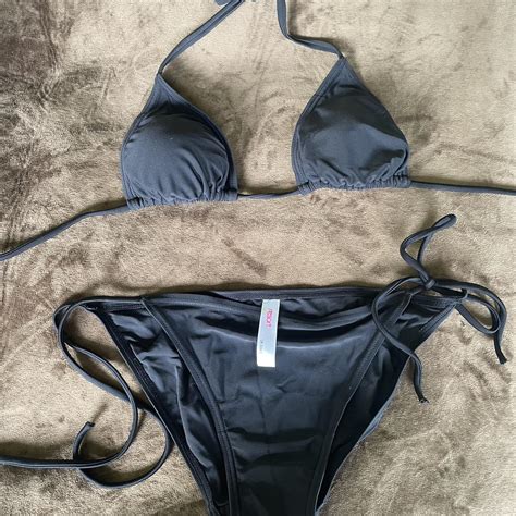 Staple Black Bikini Says Size 8 Depop