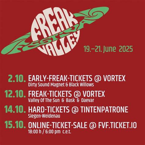 Tickets Freak Valley Festival