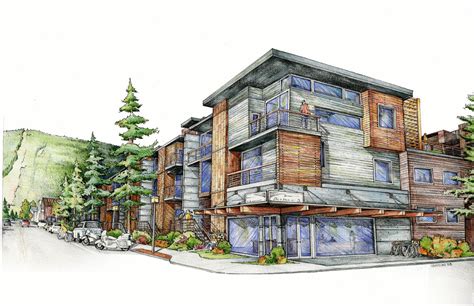 North East Corner Colored Pencil Architectural Illustrations