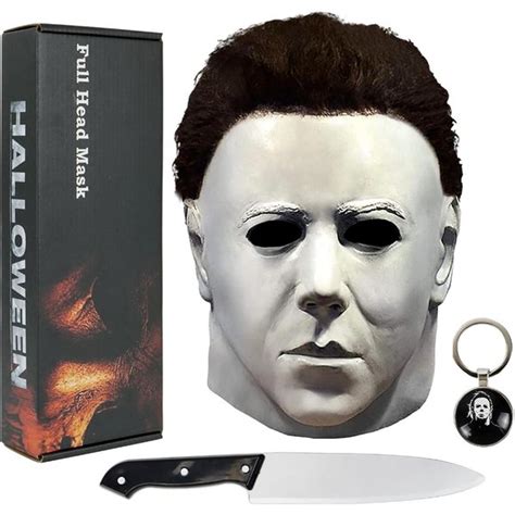 Does Not Apply Holiday Michael Myers Latex Mask Knife Set Original