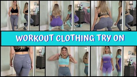 Sexy Blonde MILF Gym Workout Clothes Try On Tabithaxxx Feat