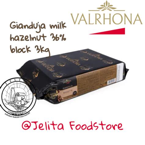 Jual Valrhona Gianduja Milk Hazelnut 36 Block 3kg Coklat Susu