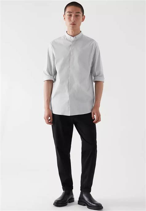 Buy Cos Regular Fit Collarless Shirt Online Zalora Philippines