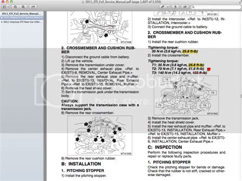 Wrx Transmission Crossmember Torque Specs Nasioc